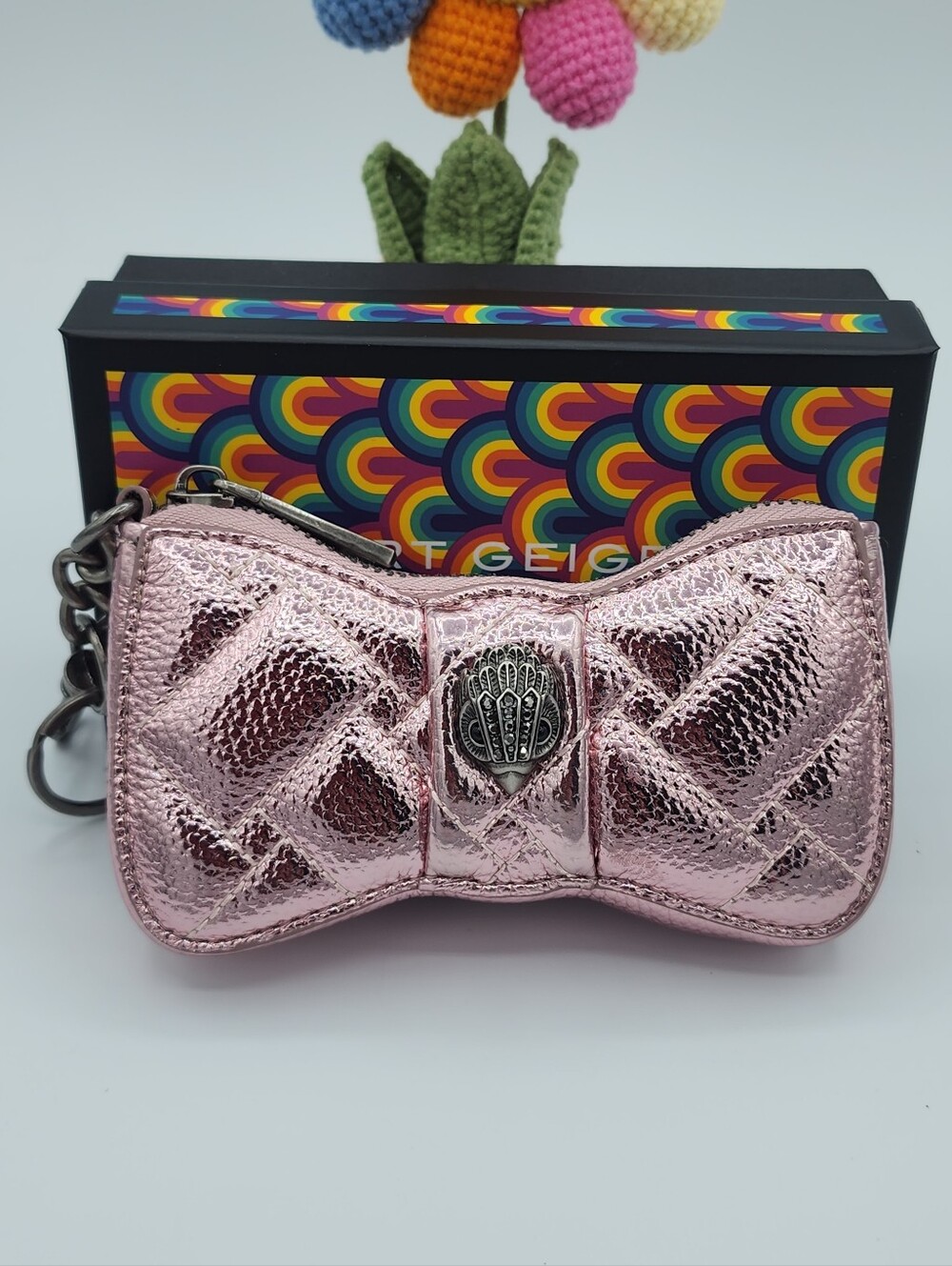 Kurt Geiger Bow Bag Charm NWT